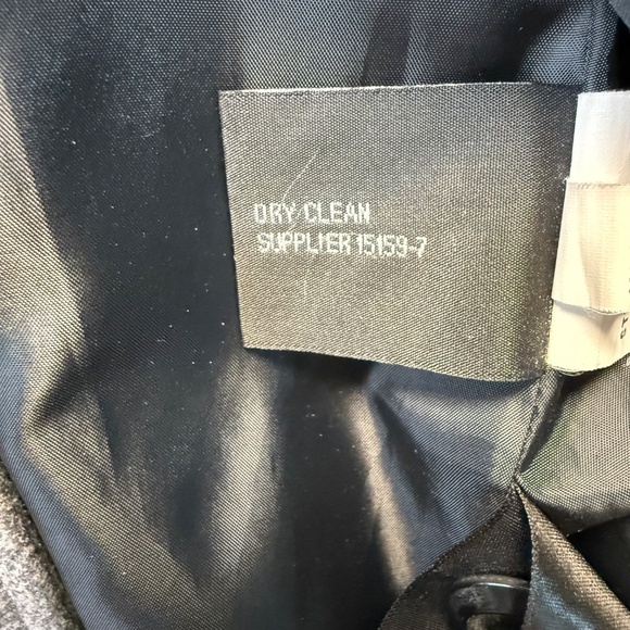 a.n.a Peacoat Women Medium Gray Wool Blend Double Breasted Belt - Picture 7 of 11